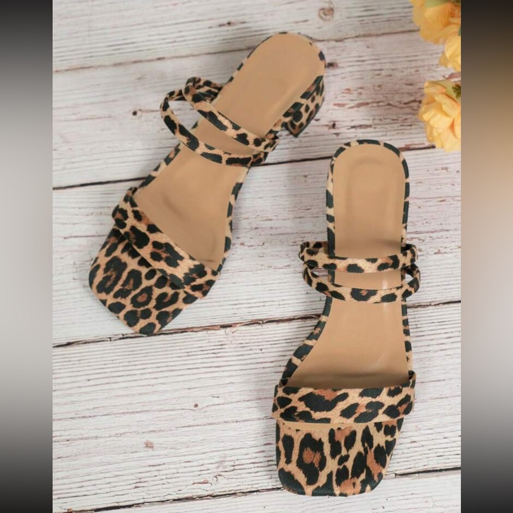 Leopard Print Sandals